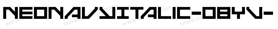 NeoNavyItalic-o8YV字体转换