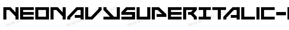 NeoNavySuperItalic-eAgx字体转换