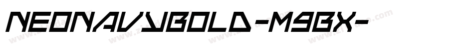 NeoNavyBold-m9Bx字体转换
