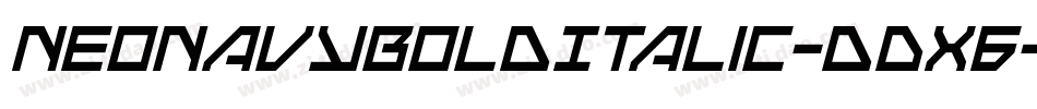NeoNavyBoldItalic-dDX6字体转换