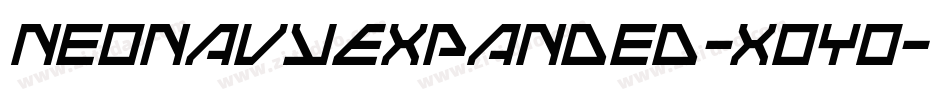 NeoNavyExpanded-XoYo字体转换