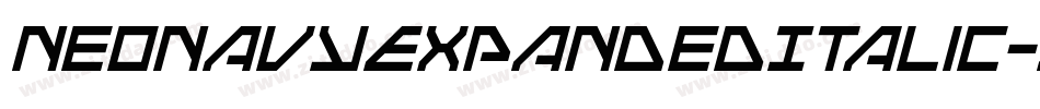 NeoNavyExpandedItalic-gV4Y字体转换