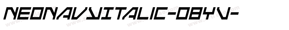 NeoNavyItalic-o8YV字体转换