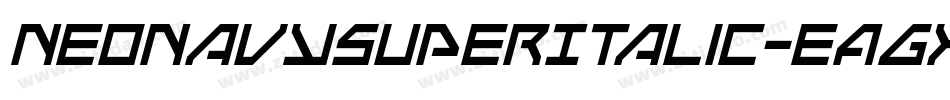 NeoNavySuperItalic-eAgx字体转换