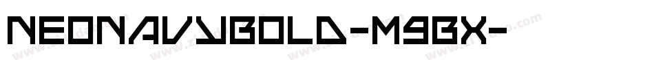 NeoNavyBold-m9Bx字体转换