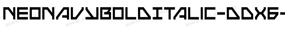 NeoNavyBoldItalic-dDX6字体转换