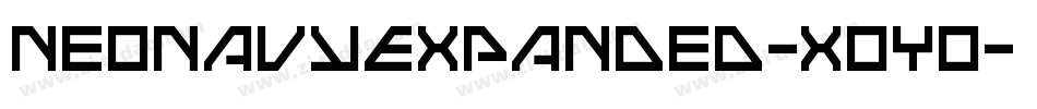 NeoNavyExpanded-XoYo字体转换