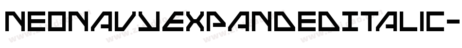 NeoNavyExpandedItalic-gV4Y字体转换