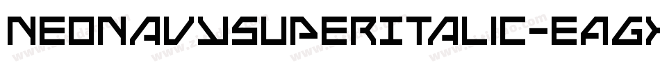 NeoNavySuperItalic-eAgx字体转换