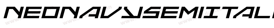 NeoNavySemiItalic-0X54字体转换