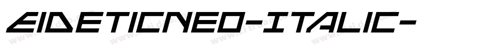 EideticNeo-Italic字体转换