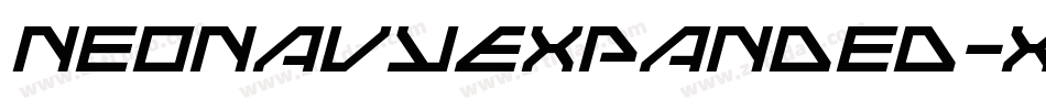 NeoNavyExpanded-XoYo字体转换