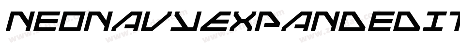 NeoNavyExpandedItalic-gV4Y字体转换