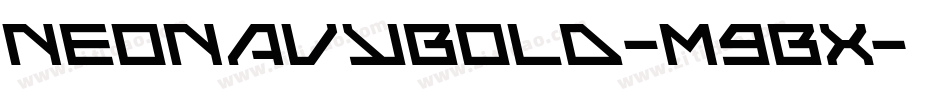 NeoNavyBold-m9Bx字体转换