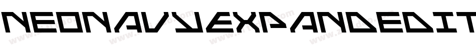 NeoNavyExpandedItalic-gV4Y字体转换