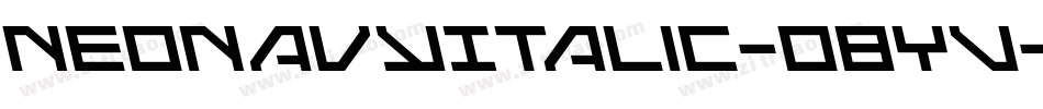 NeoNavyItalic-o8YV字体转换