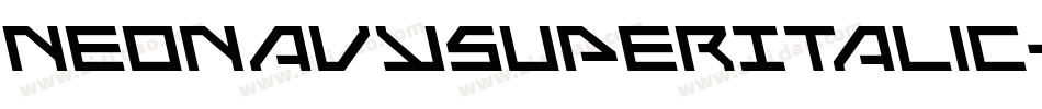 NeoNavySuperItalic-eAgx字体转换