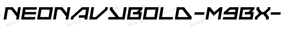 NeoNavyBold-m9Bx字体转换