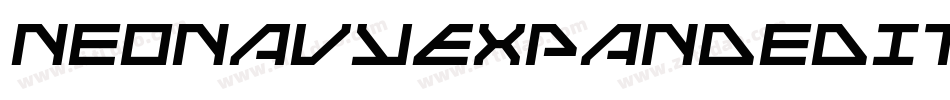 NeoNavyExpandedItalic-gV4Y字体转换