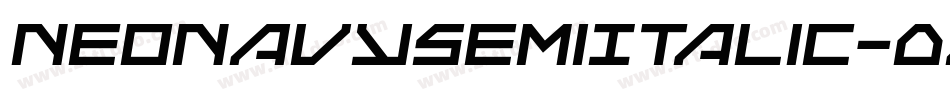 NeoNavySemiItalic-0X54字体转换
