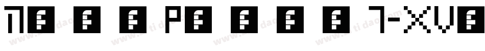 NeonPixel7-XVx2字体转换