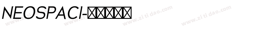 NEOSPACI字体转换
