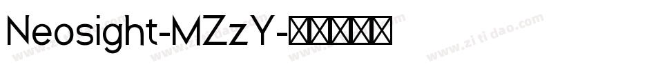 Neosight-MZzY字体转换