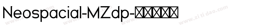 Neospacial-MZdp字体转换