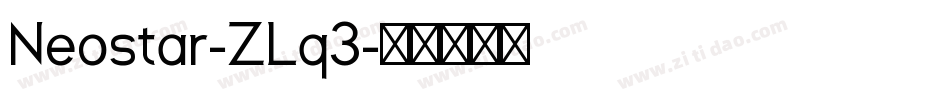 Neostar-ZLq3字体转换