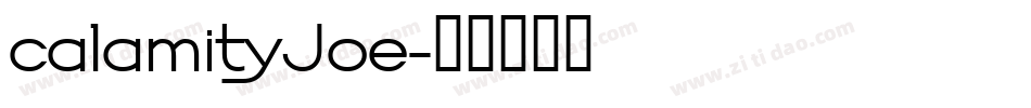 calamityJoe字体转换