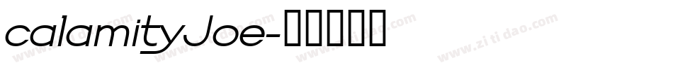 calamityJoe字体转换