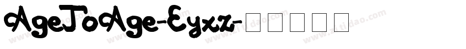 AgeToAge-Eyxz字体转换