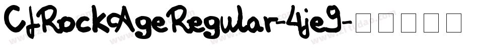 CfRockAgeRegular-4je9字体转换