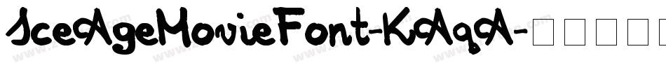 IceAgeMovieFont-KAqA字体转换