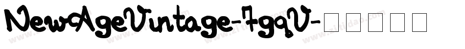 NewAgeVintage-7gqV字体转换