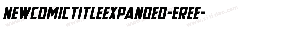 NewComicTitleExpanded-eree字体转换