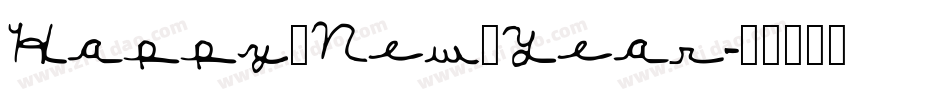 Happy_New_Year字体转换