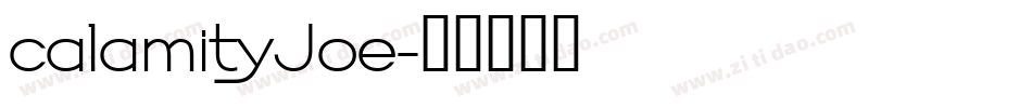 calamityJoe字体转换
