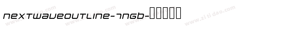 NextwaveOutline-7ngB字体转换