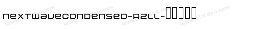 NextwaveCondensed-rZLL字体转换