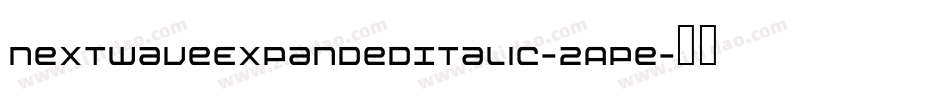 NextwaveExpandedItalic-2Ape字体转换
