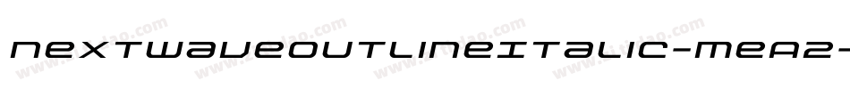 NextwaveOutlineItalic-meA2字体转换