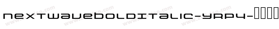NextwaveBoldItalic-YRp4字体转换