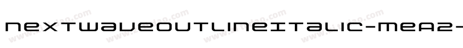 NextwaveOutlineItalic-meA2字体转换