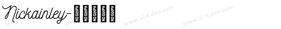 Nickainley字体转换