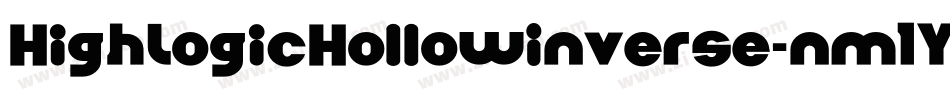HighLogicHollowInverse-nm1Y字体转换 HighLogicHollowInverse-nm1Y字体转换
