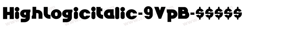 HighLogicItalic-9VpB字体转换