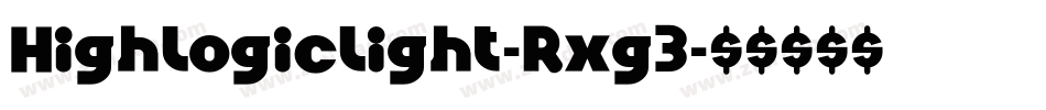 HighLogicLight-Rxg3字体转换