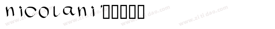 NICOLANI字体转换