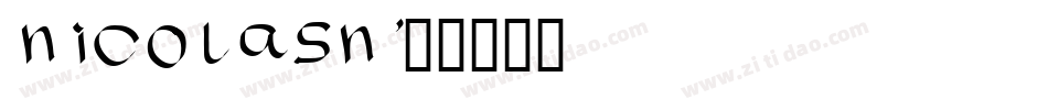 NICOLASN字体转换